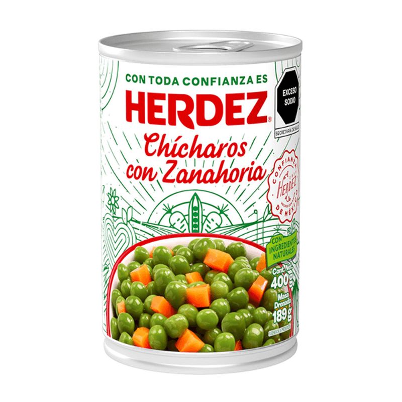 Herdez Peas with Carrot - 14 oz