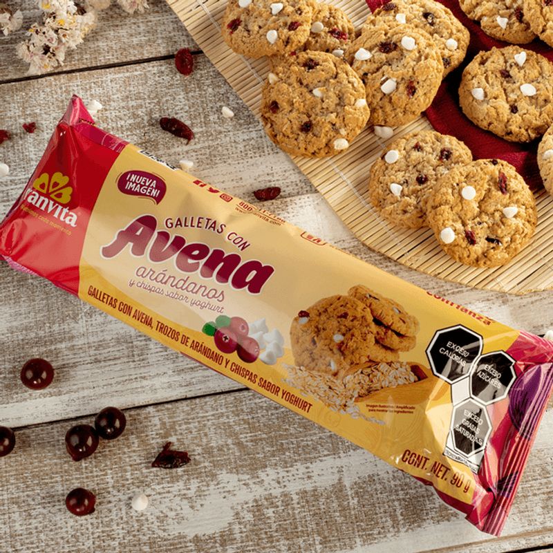 Granvita Oatmeal Cookies with Cranberries and Yogurt Chips - 3 oz