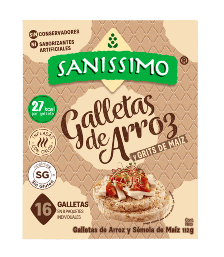 Sanissimo Rice and Corn Cookies - 4 oz