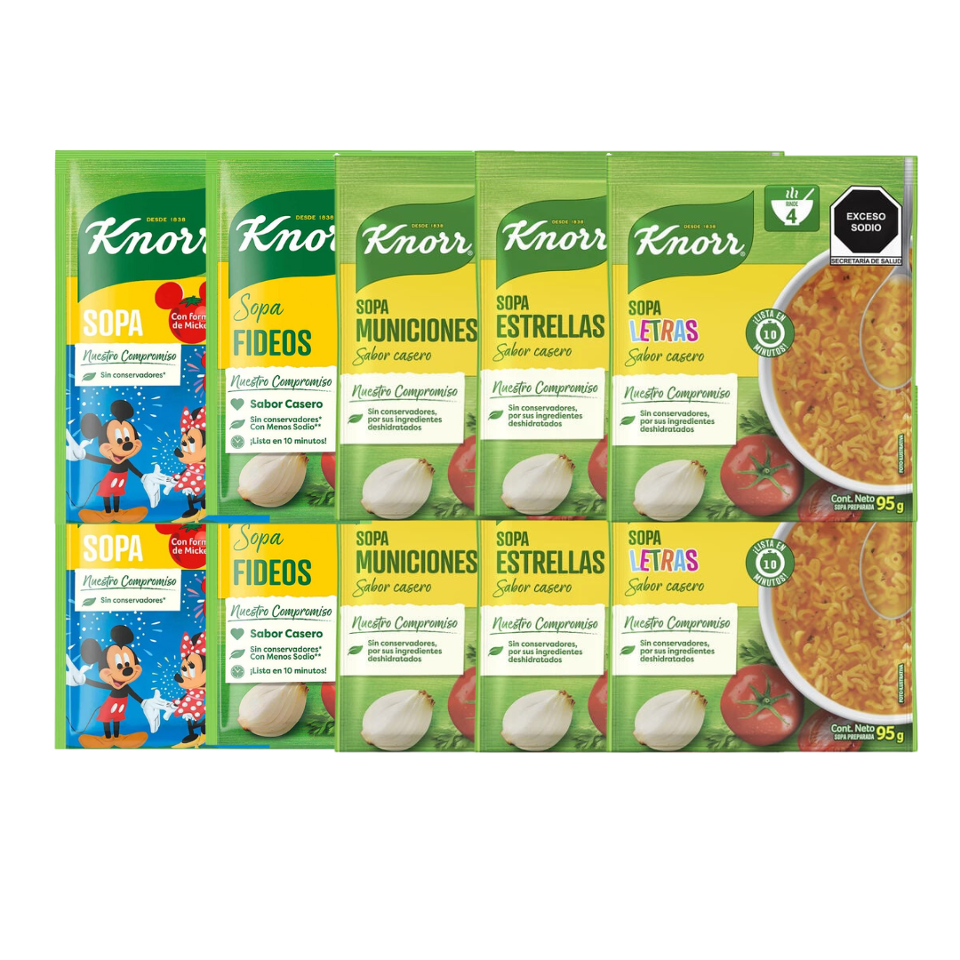 Knorr Assorted Soups - 10 Packs of 3.35oz Each Main image