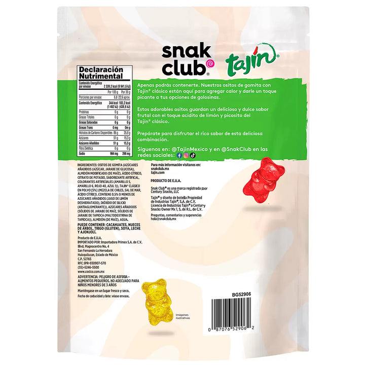 Snak Club Gummy Bears with Tajín - 24 oz