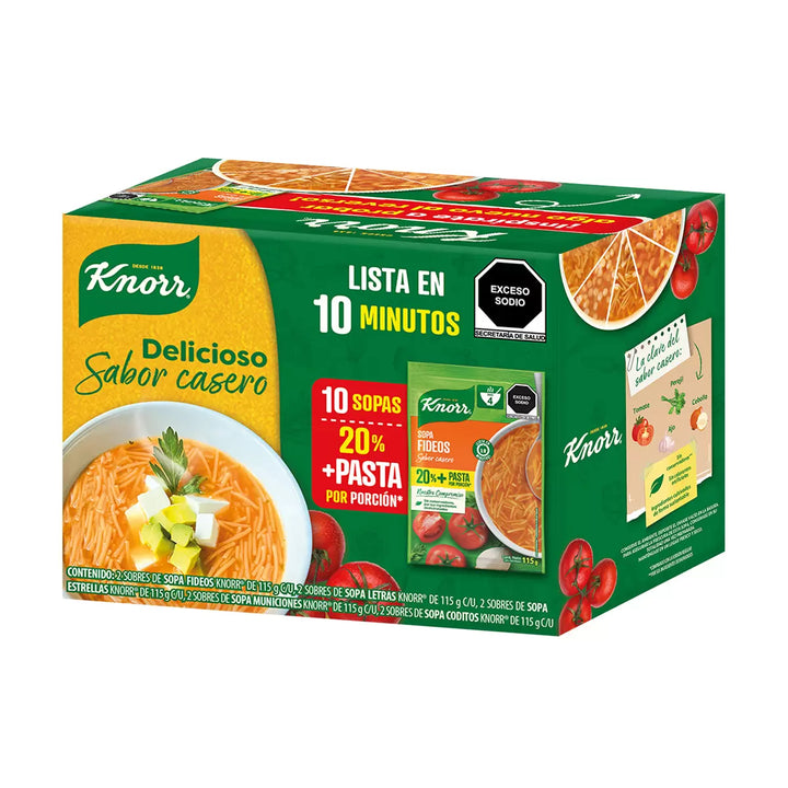 Knorr Assorted Soups - 10 Packs of 4 oz Each