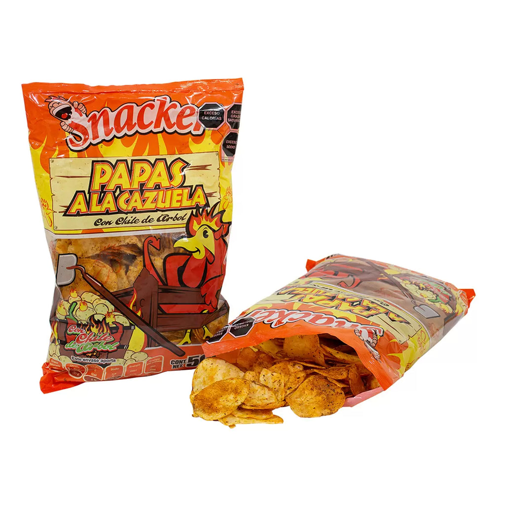 Snacker Kettle-Cooked Potato Chips with Chile de Árbol - 18 oz