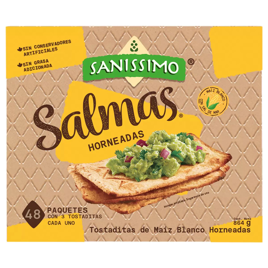 Sanissimo Salmas Baked Corn Tostadas – 48 Convenient Packs