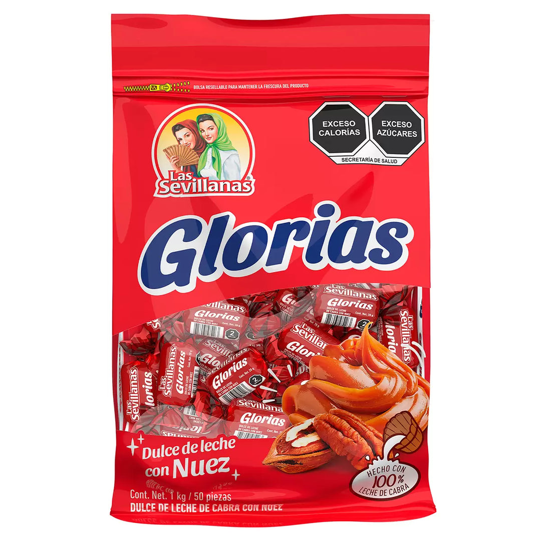 Las Sevillanas Glorias with Pecans - 50 Pieces of 0.7 oz Each