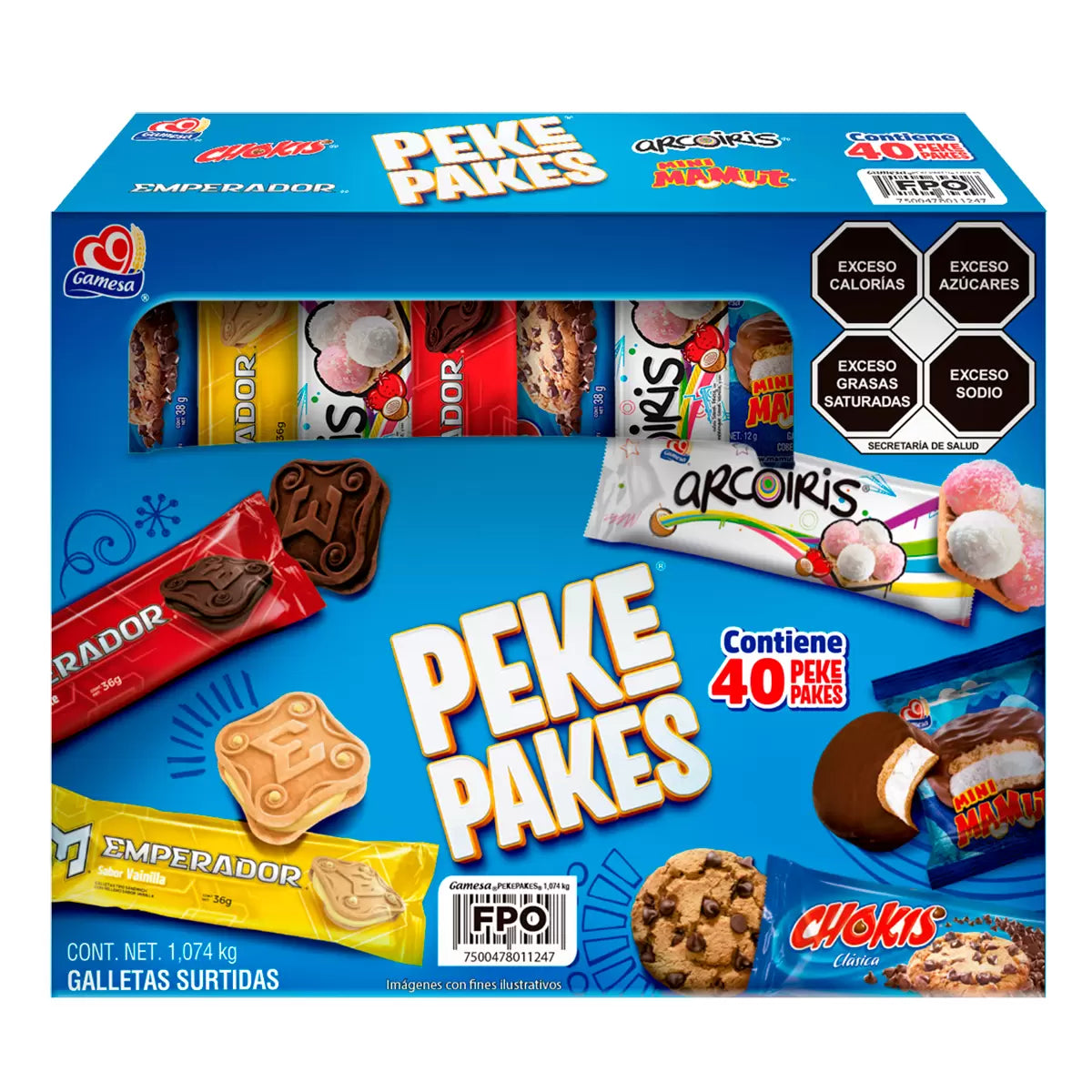 Gamesa Assorted Cookies Peke Pakes - 40 pieces – El Sabor Market