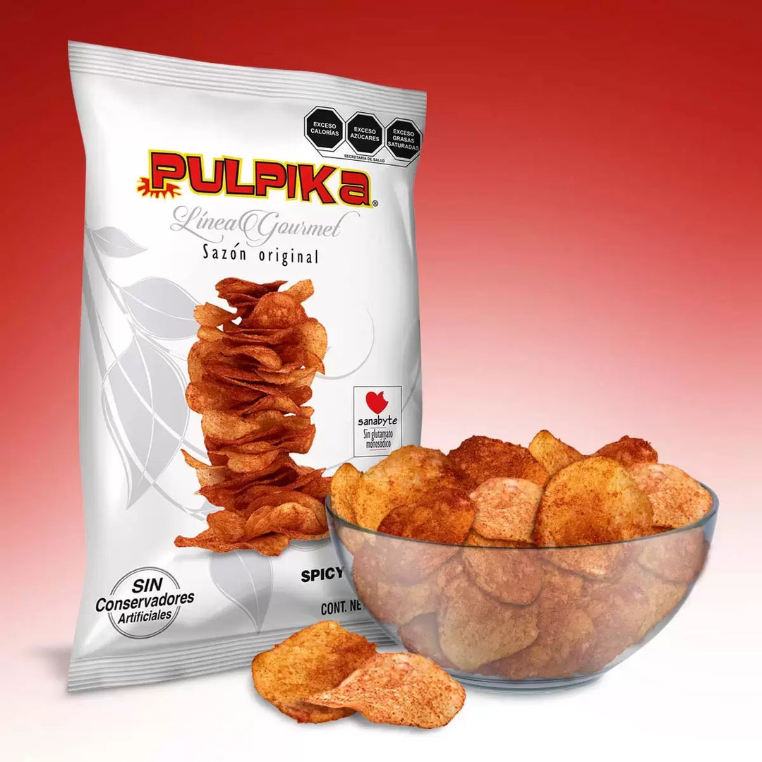 Pulpika Spicy & Sweet Seasoned Potato Chips - 21 oz