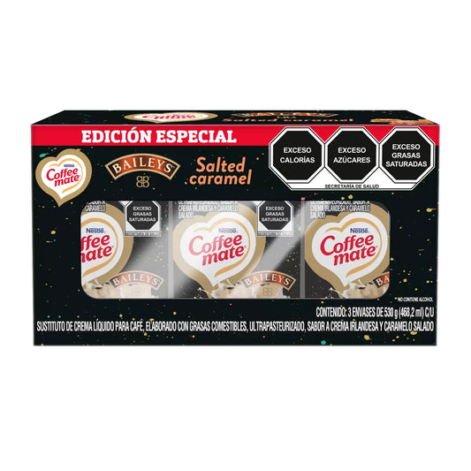 Coffee Mate Liquid Baileys Salted Caramel - 3 Pack, 19 oz Each