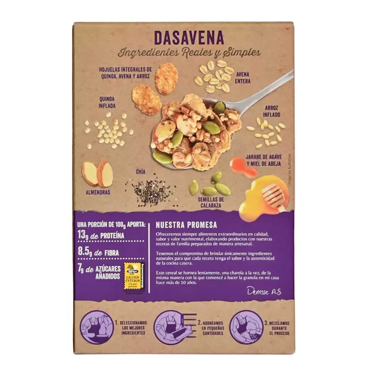 Dasavena Quinoa & Almond Cereal – 36 oz Secondary image