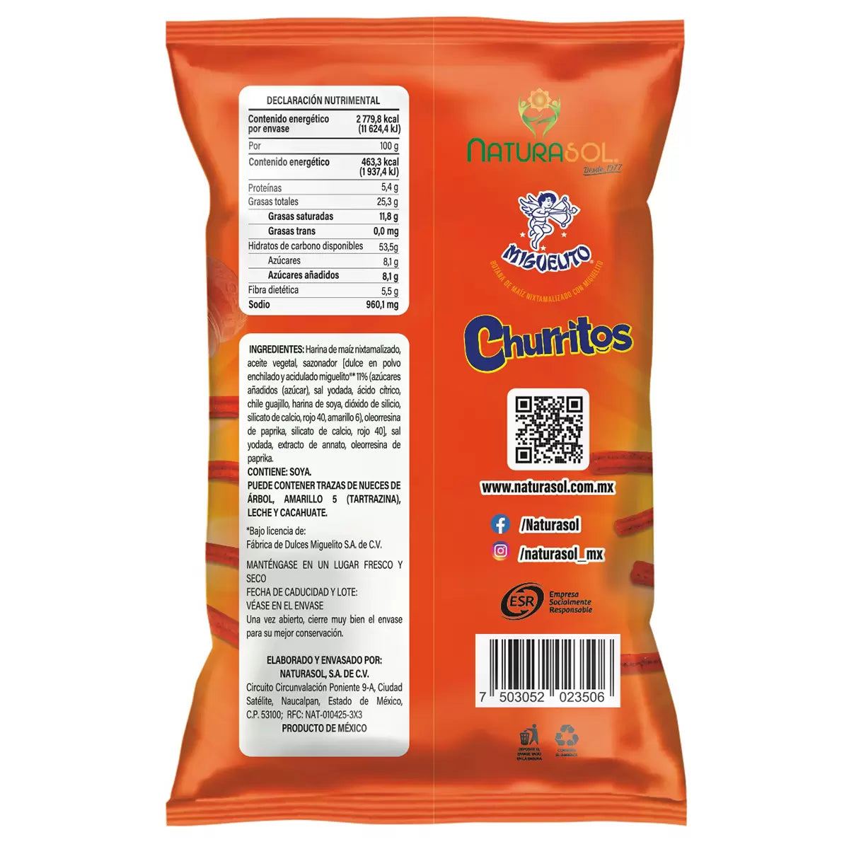 Naturasol Churritos with Miguelito - 21 oz Secondary image