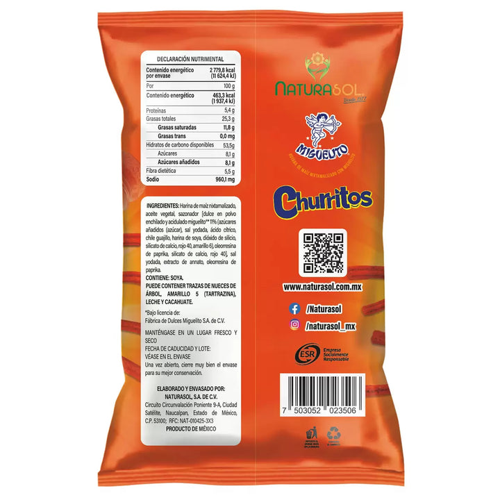 Naturasol Churritos with Miguelito - 21 oz