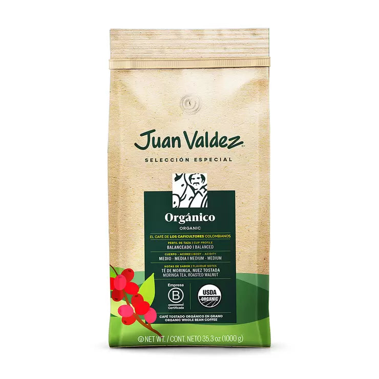 Juan Valdez Organic Whole Bean Coffee - 2.2 lbs