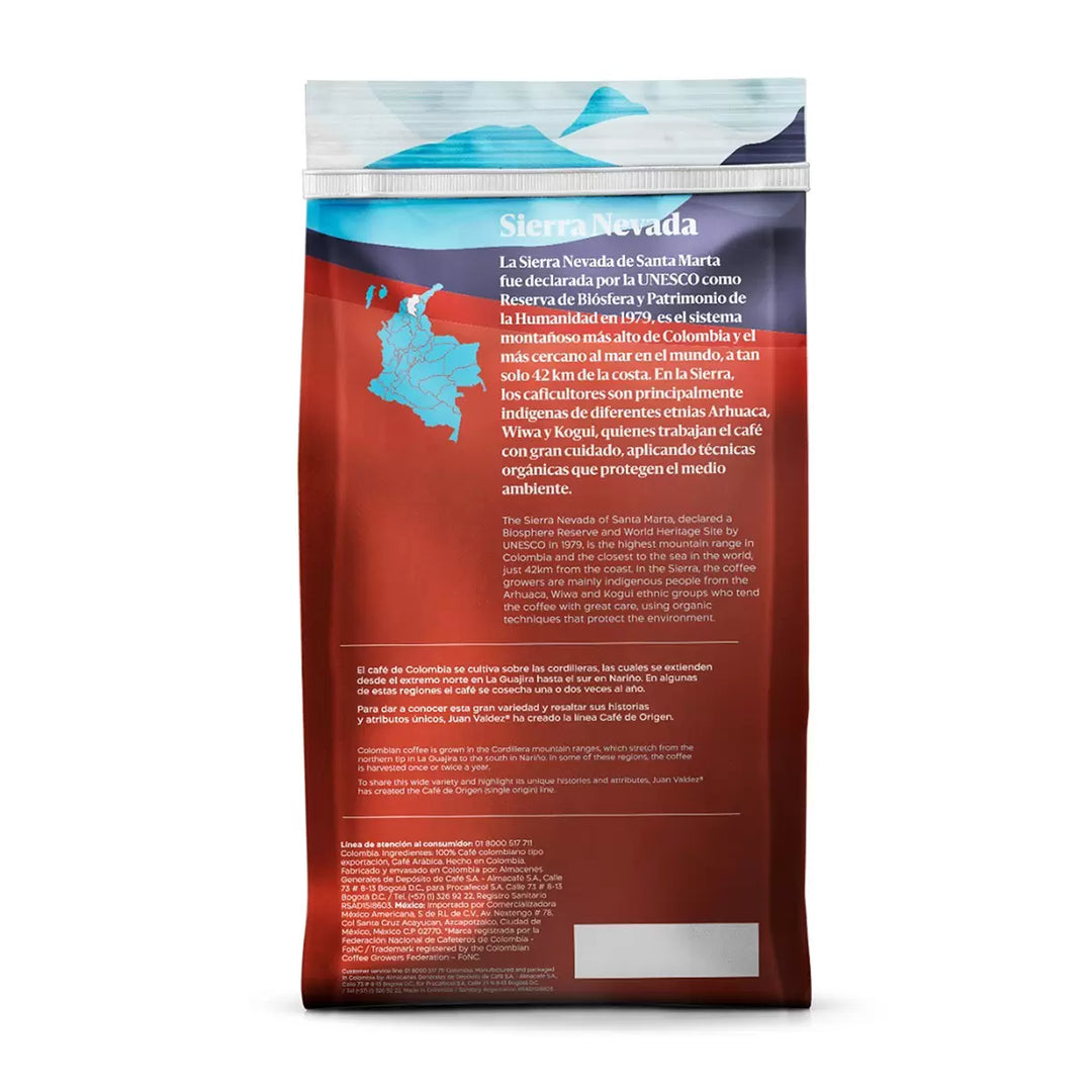 Juan Valdez Sierra Nevada Whole Bean Coffee - 2.2 lbs