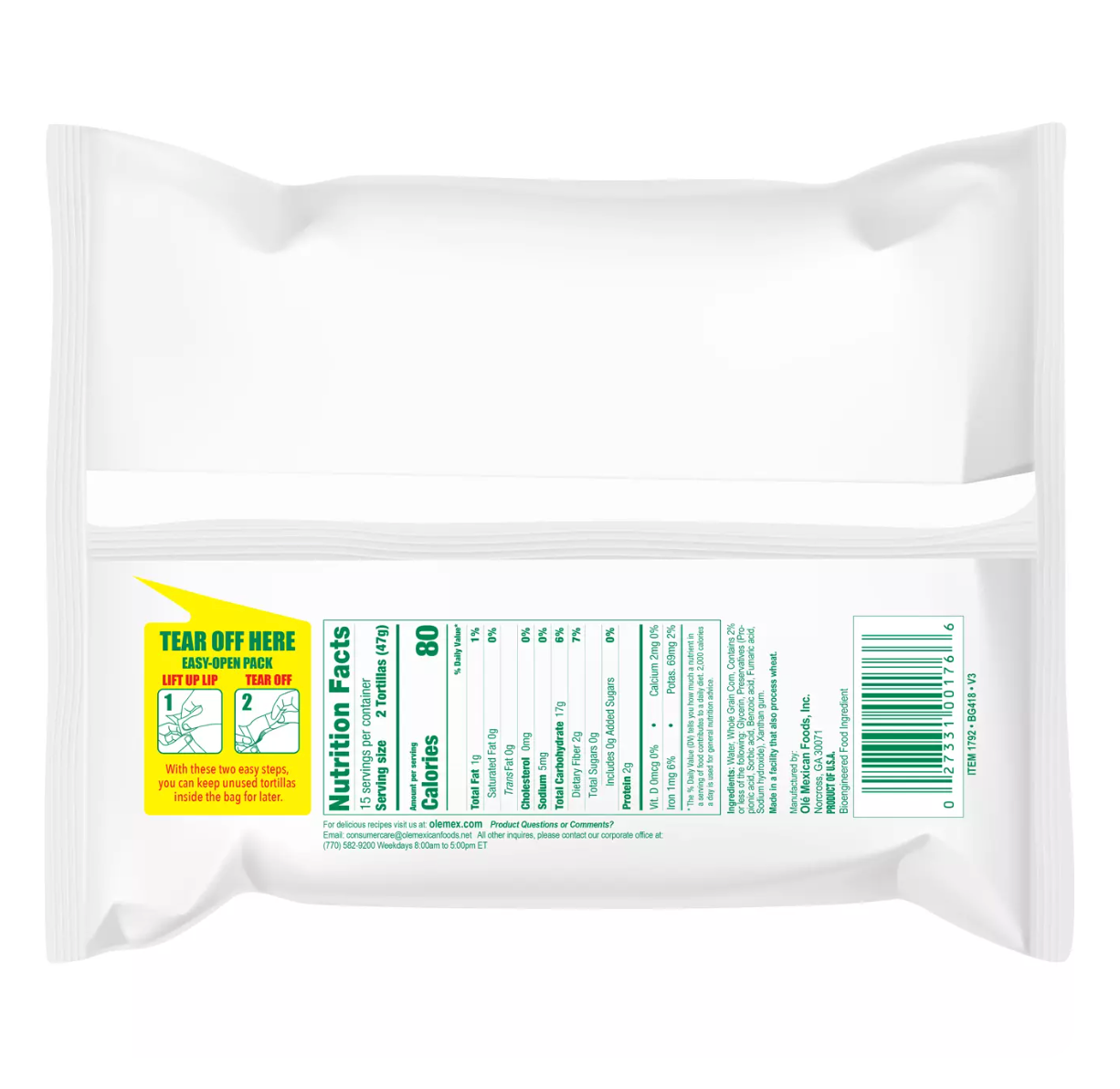 La Banderita White Corn Tortillas 30 ct Secondary image