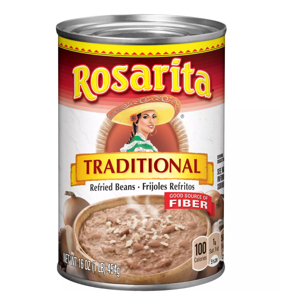 Rosarita Traditional Refried Beans 16 oz