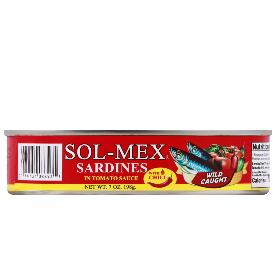 Sol-Mex Sardines in Tomato Sauce with Chili 7 oz Main image