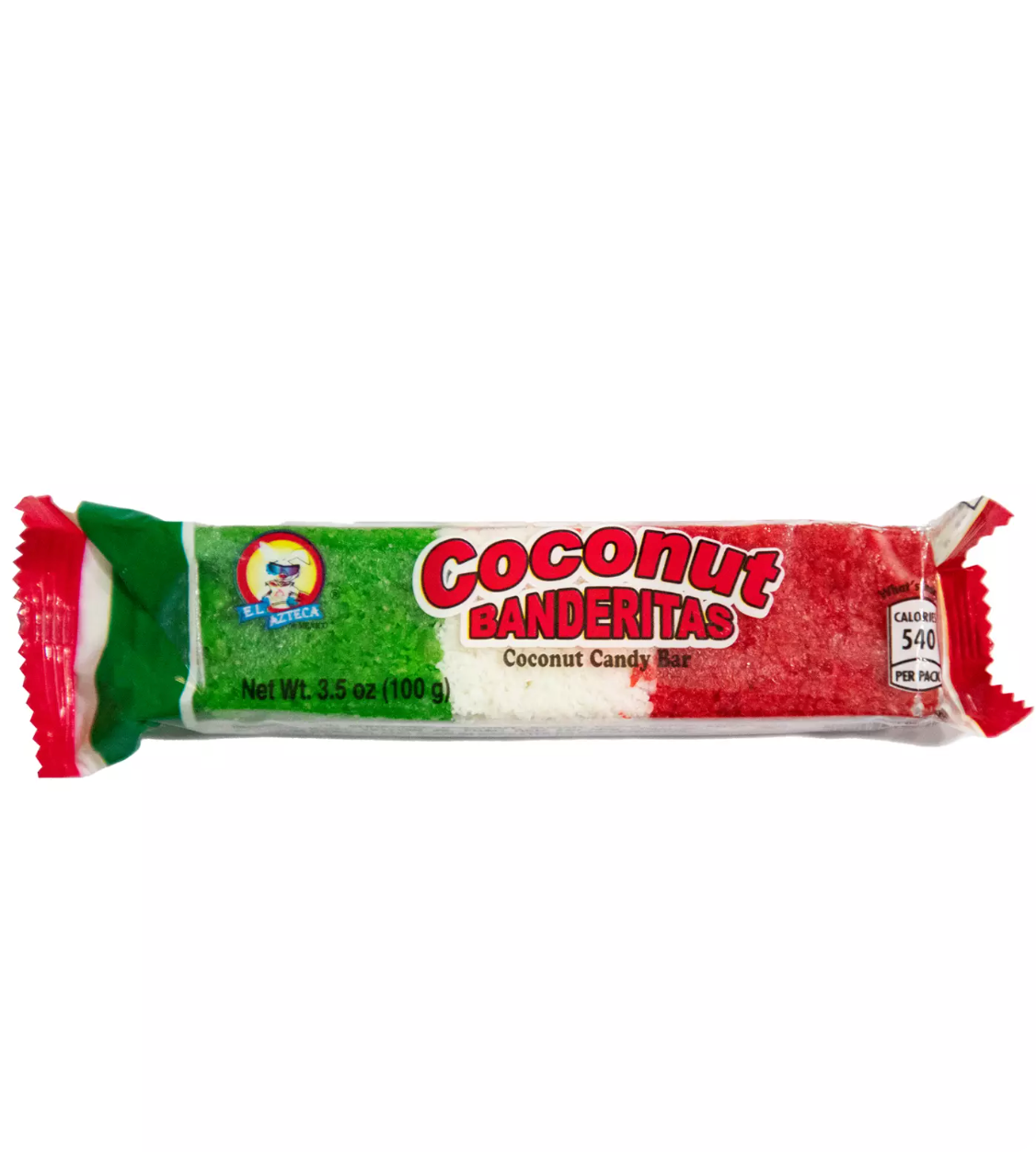 El Azteca Coconut Banderitas Candy Bar 3.5 oz Main image