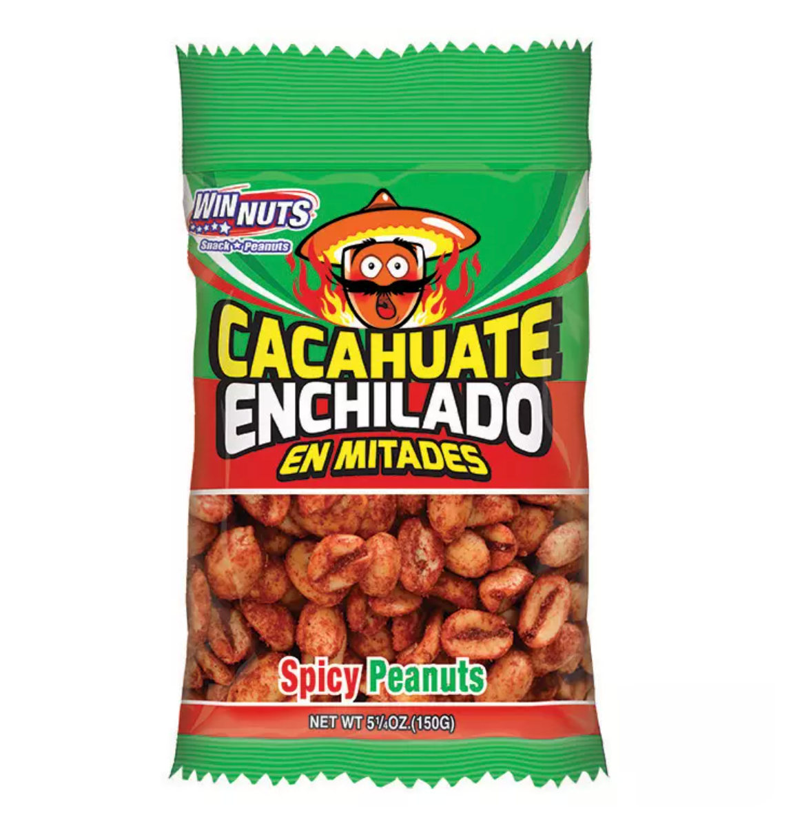 Winnuts Spicy Peanuts Halves – 6 oz Main image