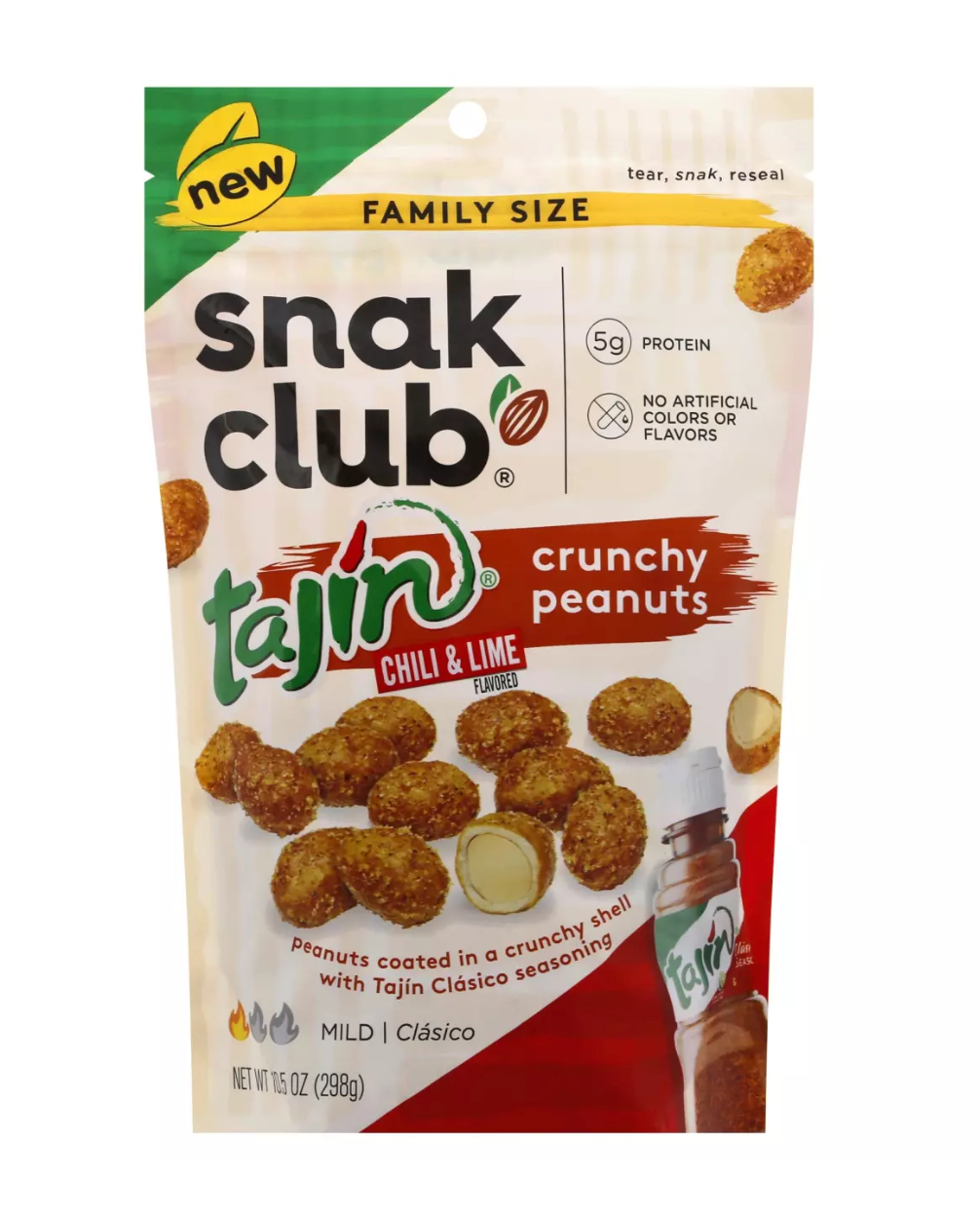 Snak Club Tajin Chili & Lime Crunchy Peanuts 10.5 oz Main image