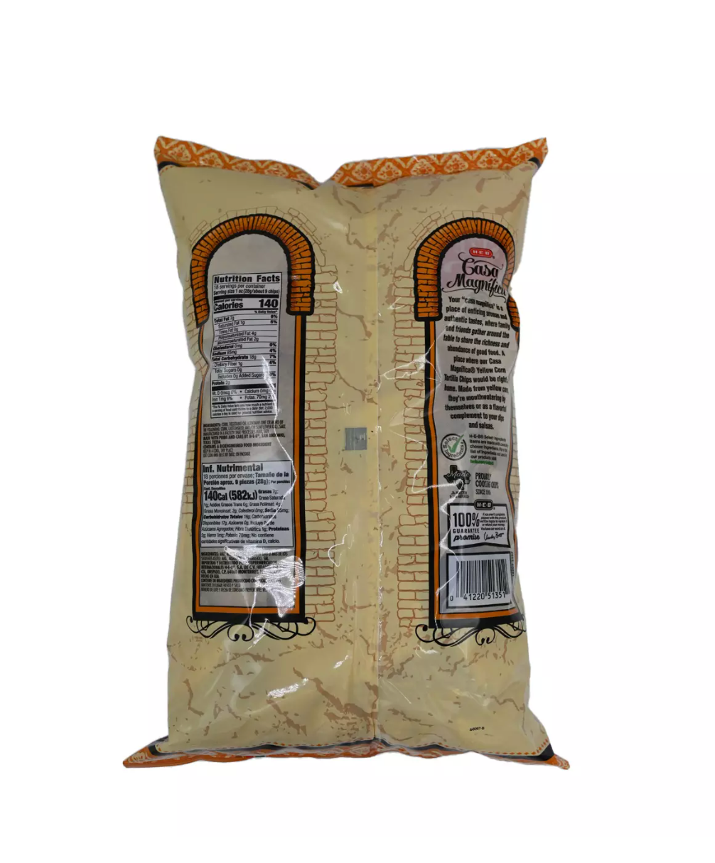 HEB Casa Magnifica Yellow Corn Tortilla Chips 18 oz