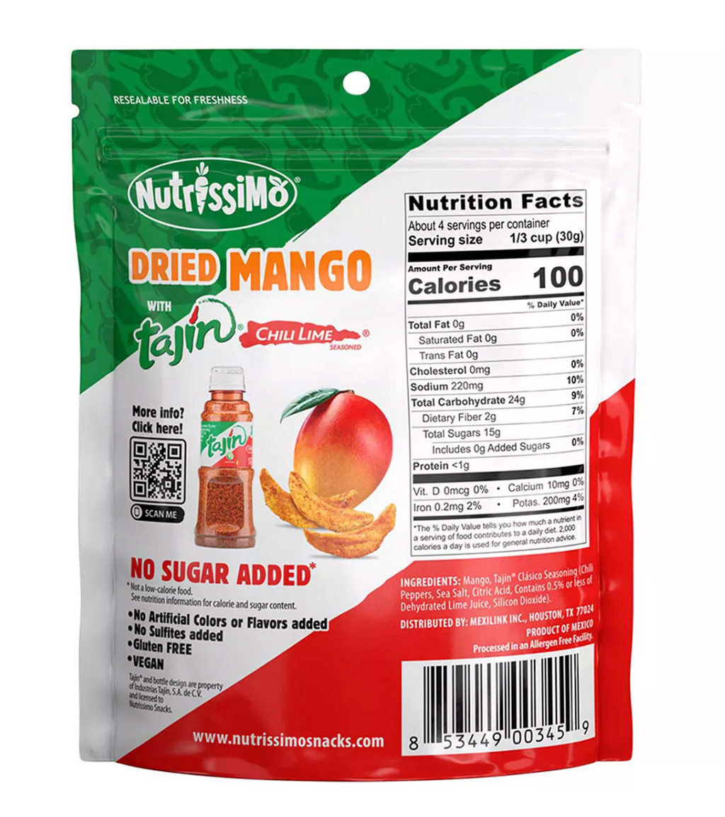 Nutrissimo Dried Mango with Tajin 4 oz