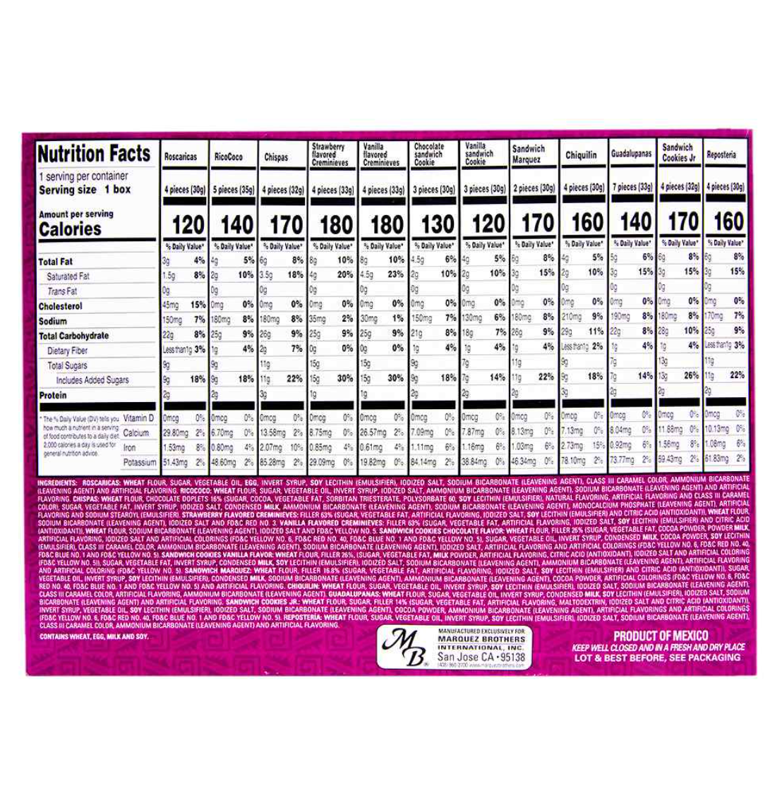 El Mexicano Surtido Clasico Assorted Cookies 16.75 oz Secondary image