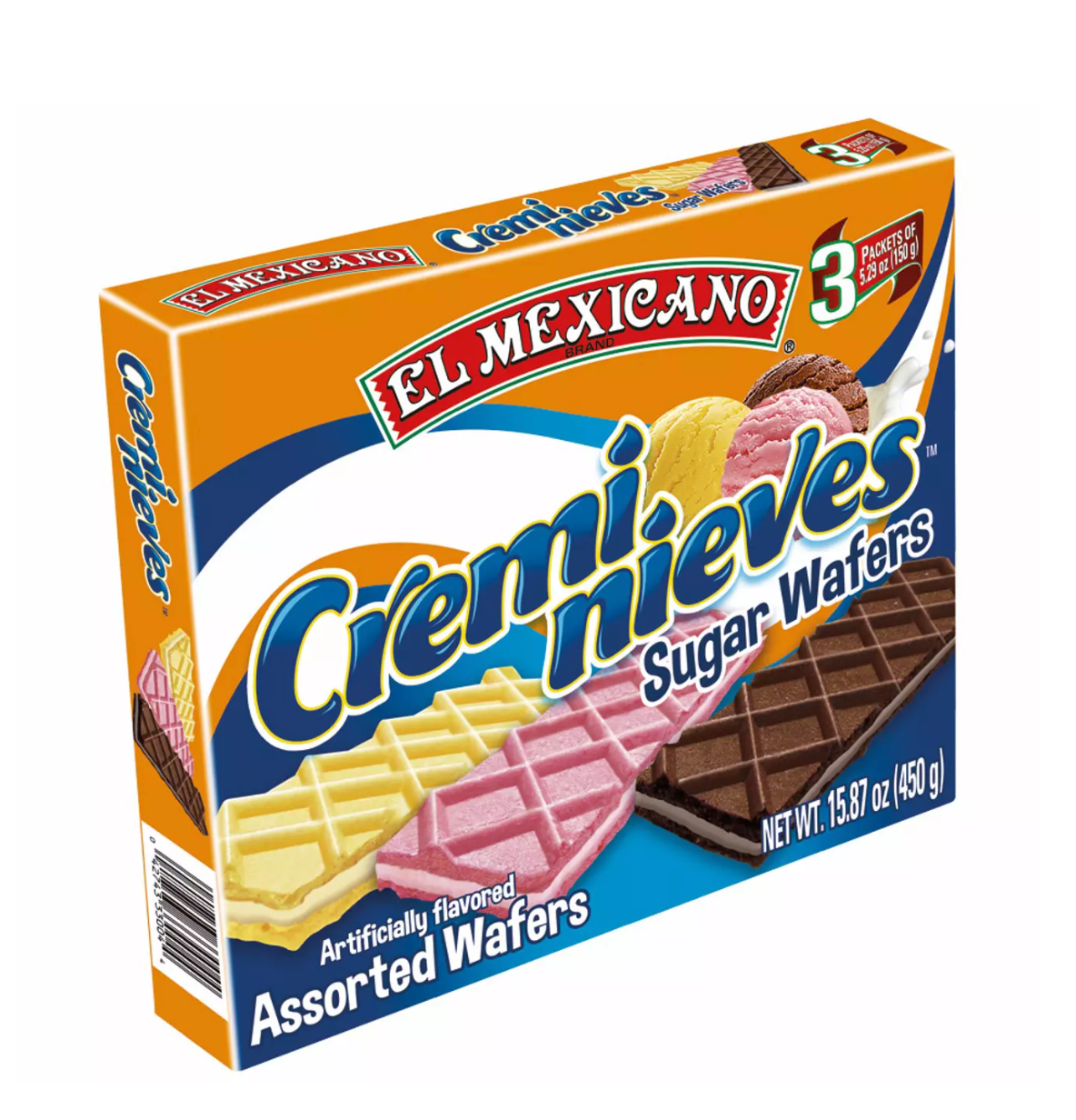 El Mexicano Cremi Nieves Sugar Wafers 15.87 oz Main image