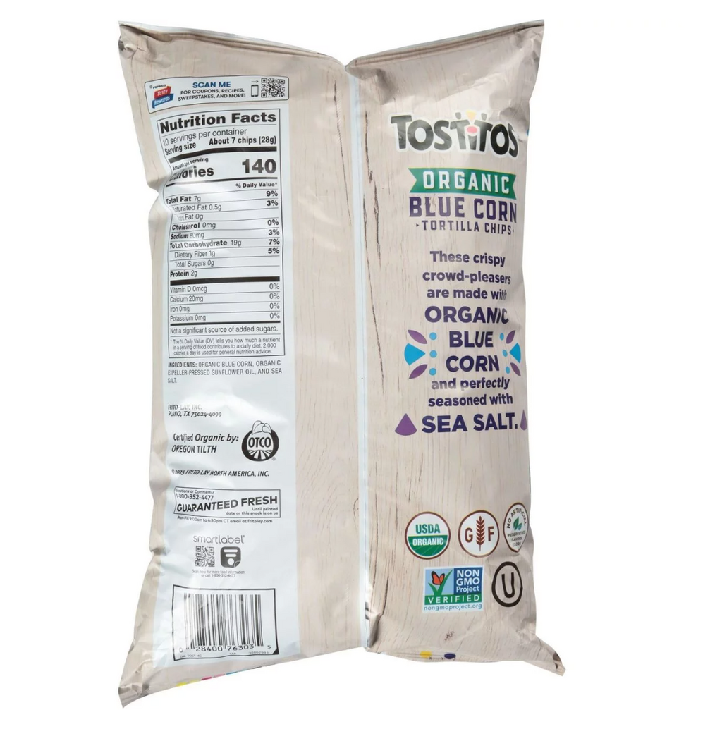 Tostitos Organic Blue Corn Tortilla Chips 10 oz