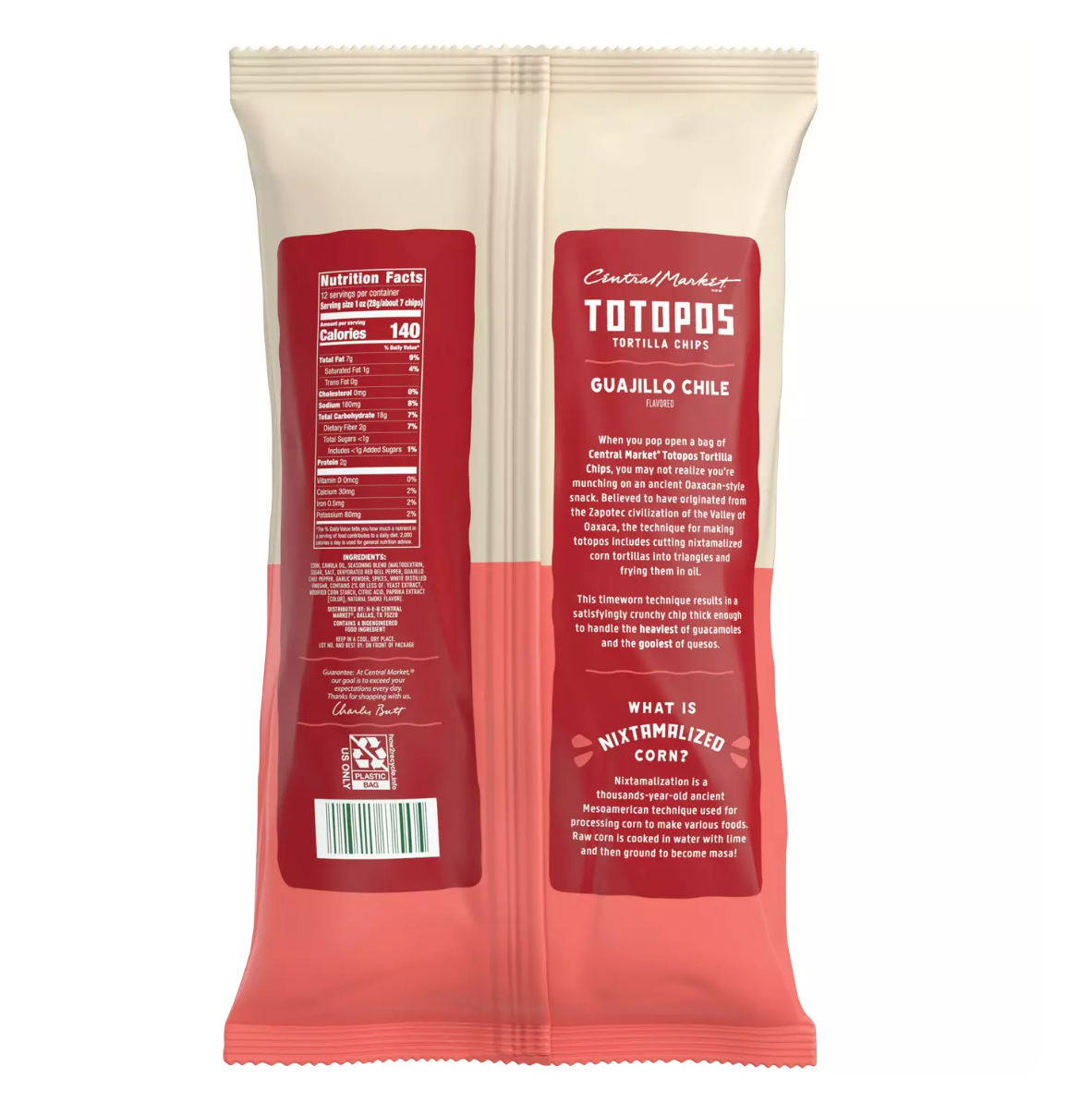 Central Market Totopos Tortilla Chips - Guajillo Chile 12 oz Secondary image