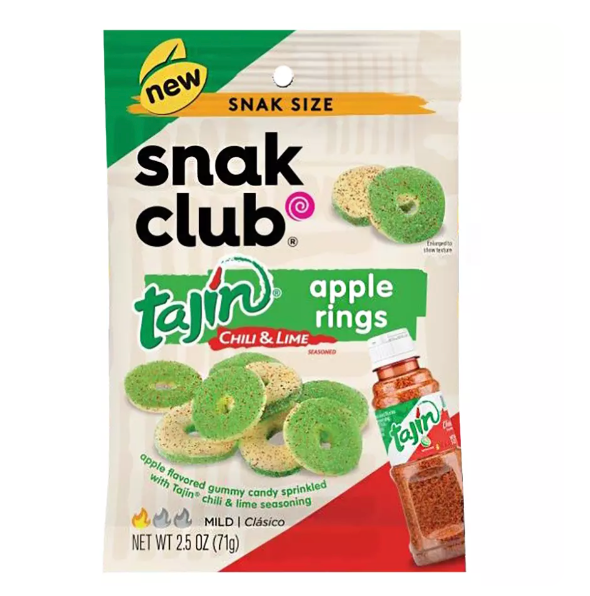 Snak Club Tajin Apple Rings Gummy Candy 2.5 oz Main image