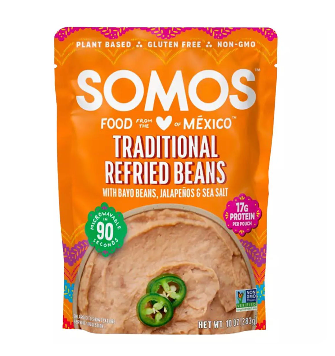 SOMOS Traditional Refried Beans 10 oz Main image