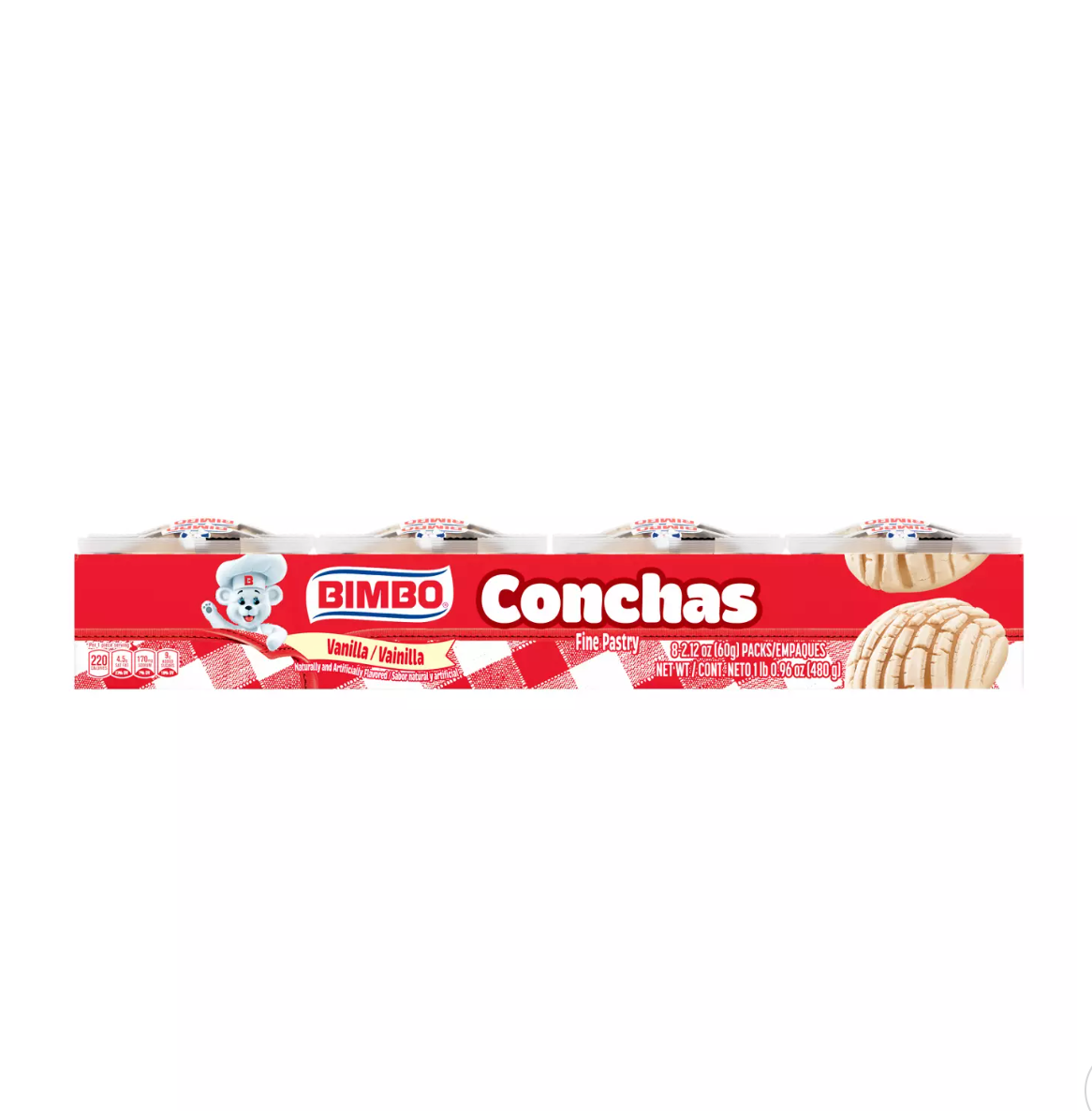 Bimbo Conchas Vanilla Fine Pastry Single Packs