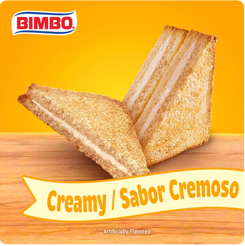 Bimbo Rebanadas Creamy Toasted Sweet Bread 6 Single Packs