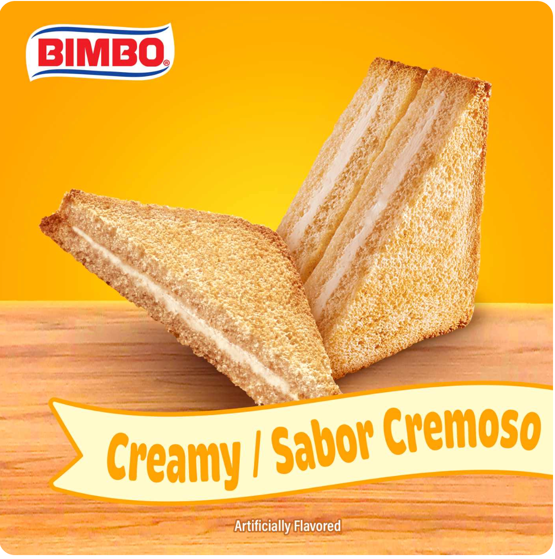 Bimbo Rebanadas Creamy Toasted Sweet Bread 6 Single Packs