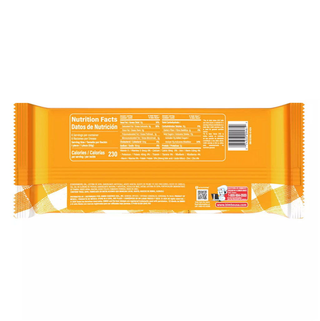 Bimbo Rebanadas Creamy Toasted Sweet Bread 6 Single Packs