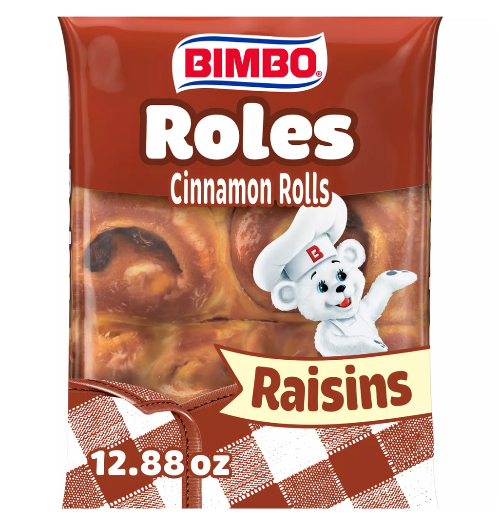 Bimbo Cinnamon Rolls with Raisins 12.88 oz