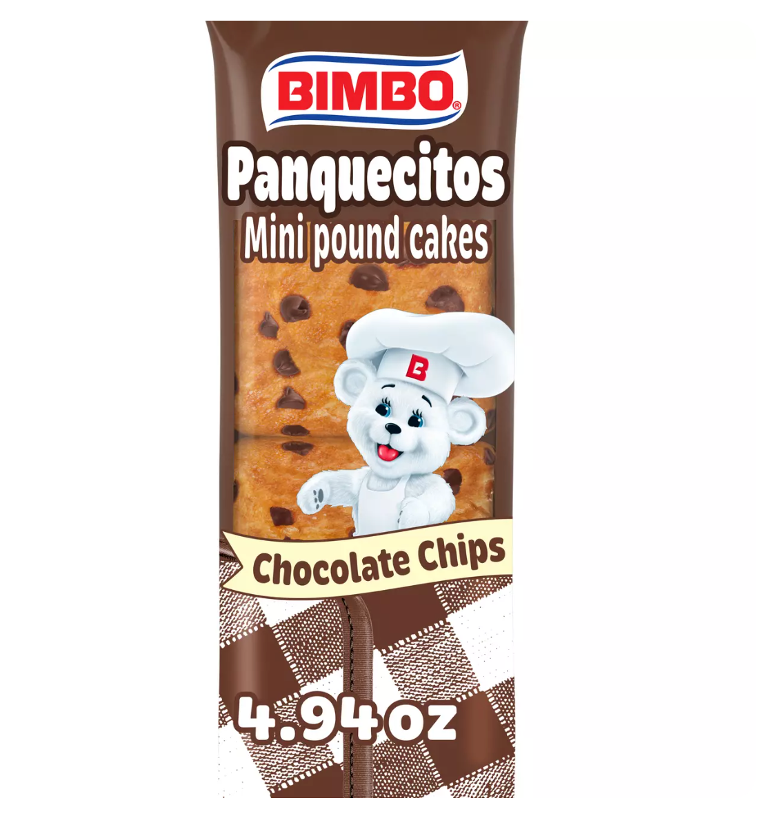 Bimbo Panquecitos Chocolate Chip Mini Pound Cakes 4.94 oz Main image