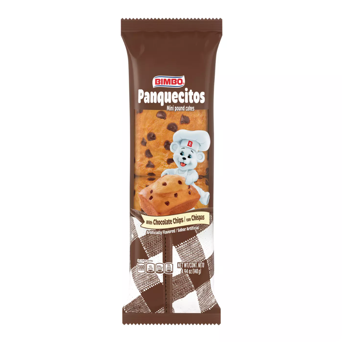 Bimbo Panquecitos Chocolate Chip Mini Pound Cakes 4.94 oz Secondary image
