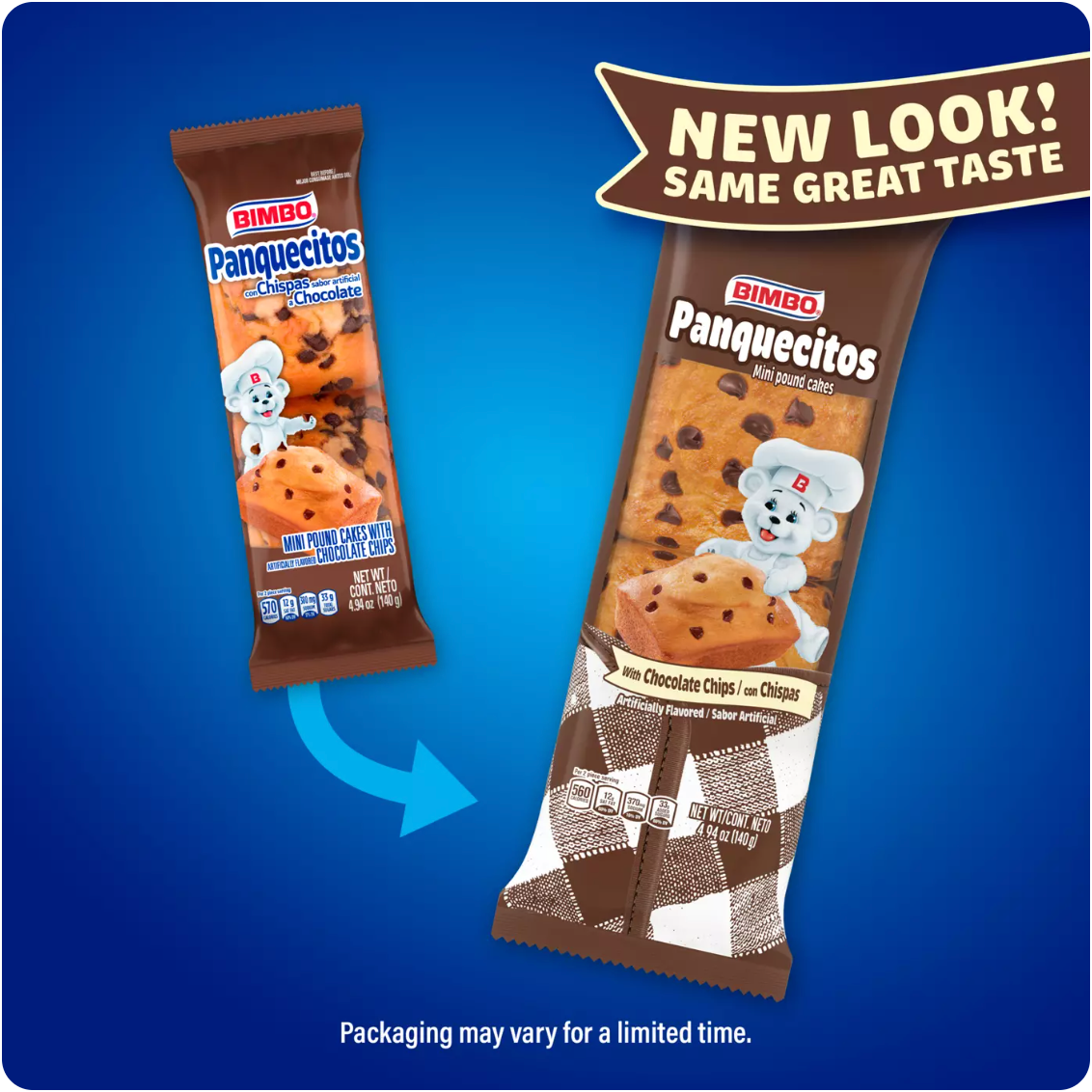 Bimbo Panquecitos Chocolate Chip Mini Pound Cakes 4.94 oz