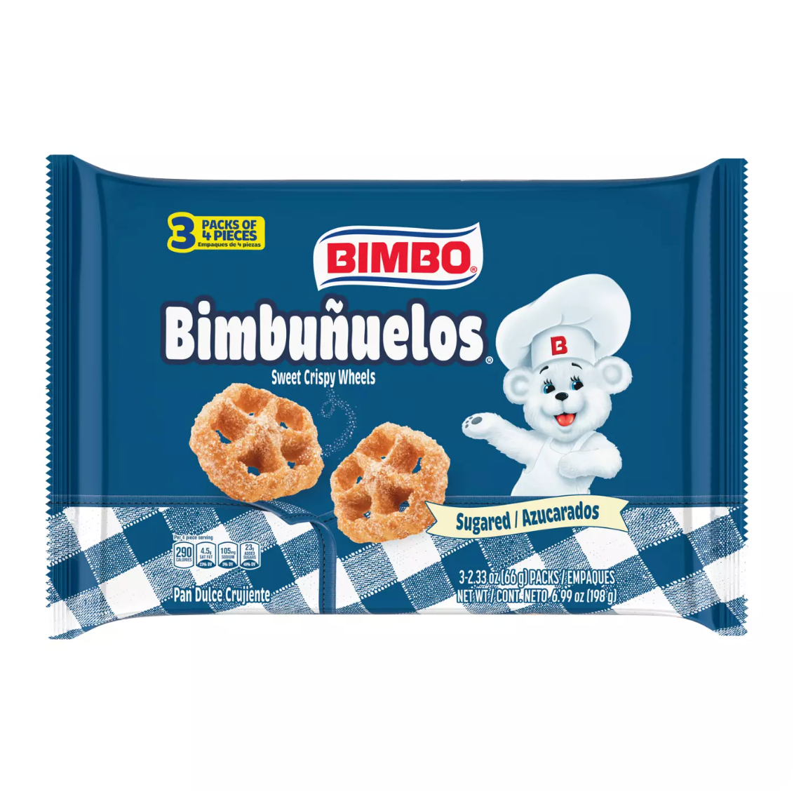 Bimbo Bimbuñuelos Sweet Crispy Wheels Snack Packs