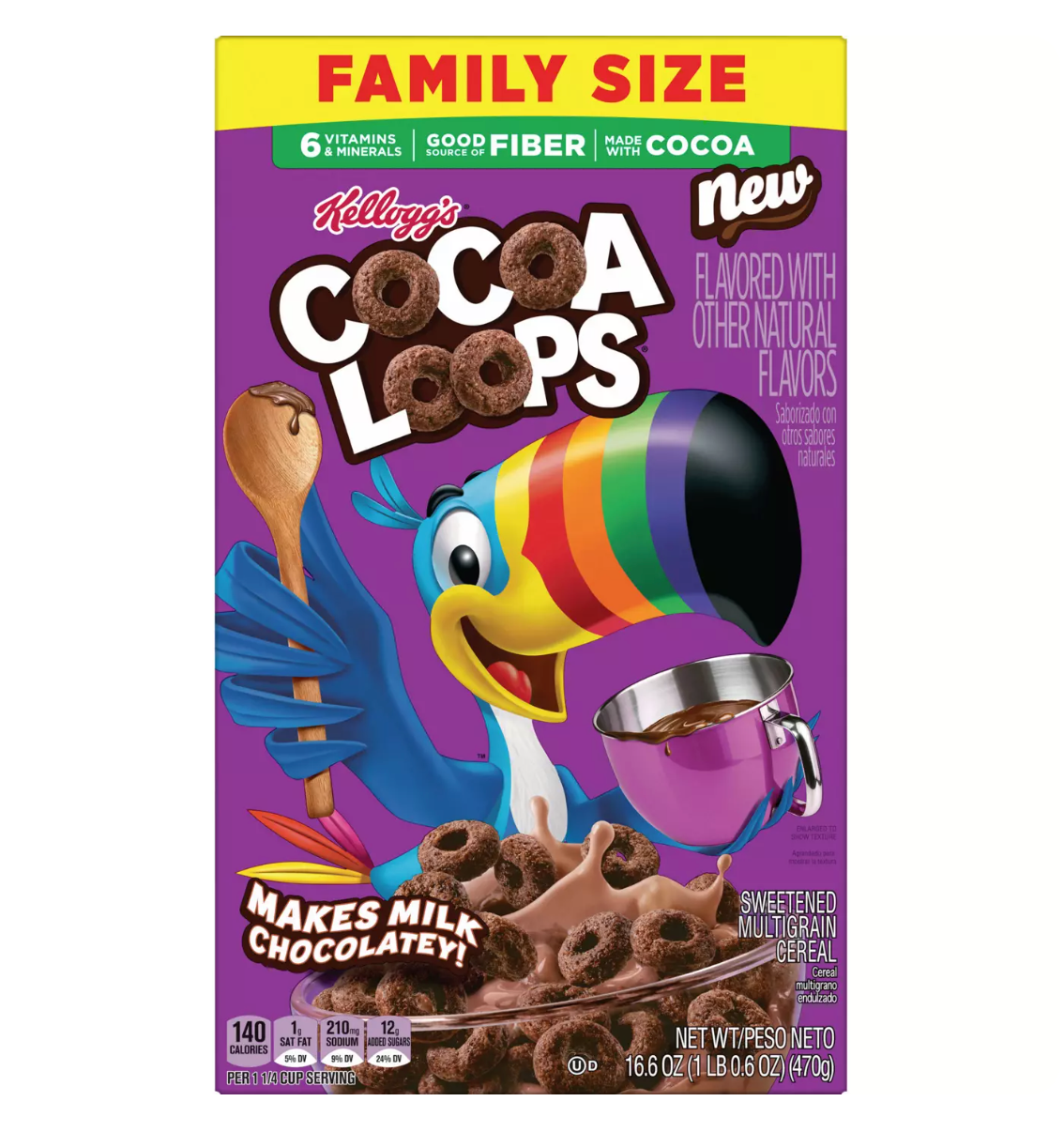 Kellogg's Cocoa Loops Cereal - Family Size 16.6 oz Main image