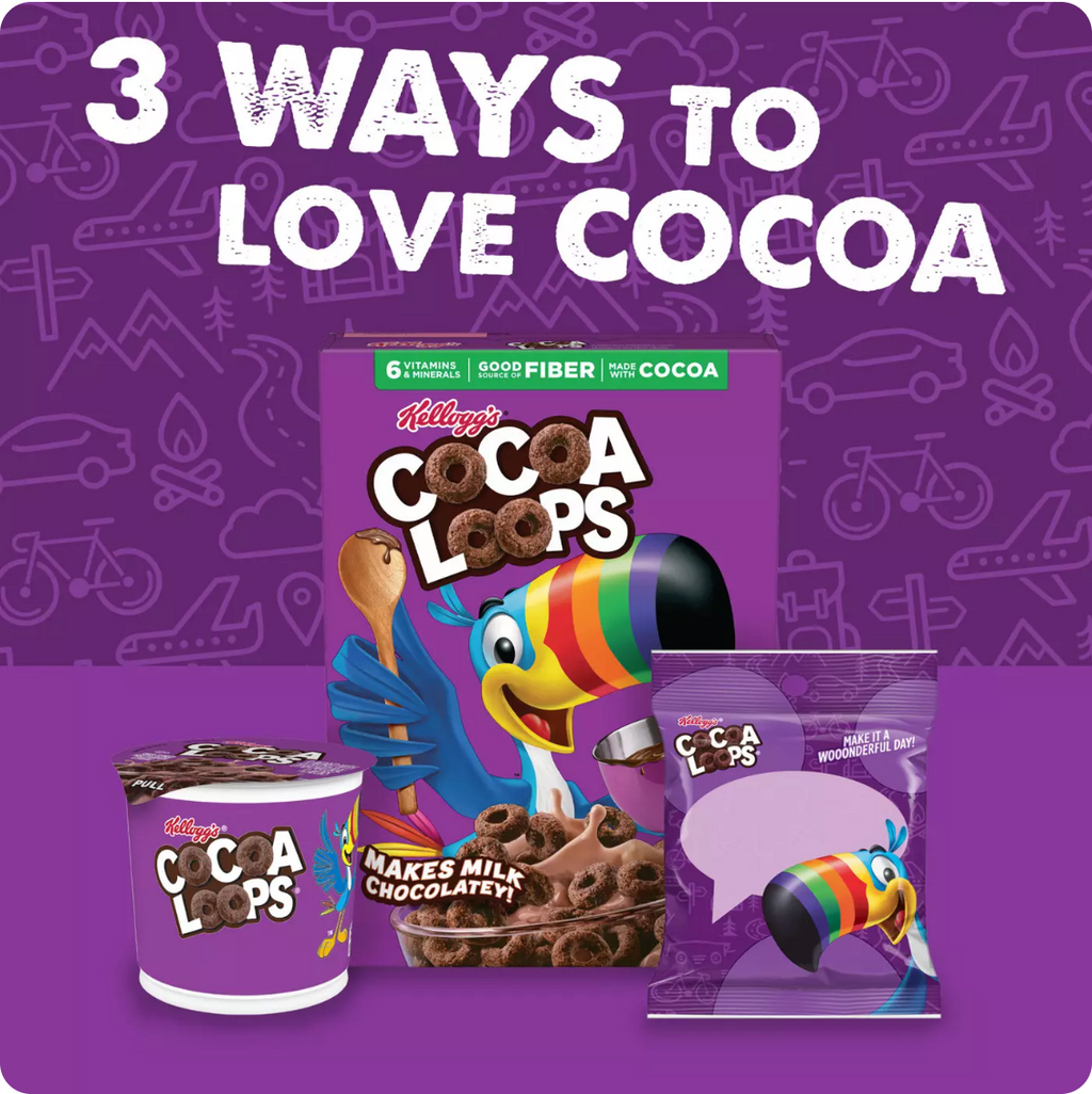 Kellogg's Cocoa Loops Cereal - Family Size 16.6 oz
