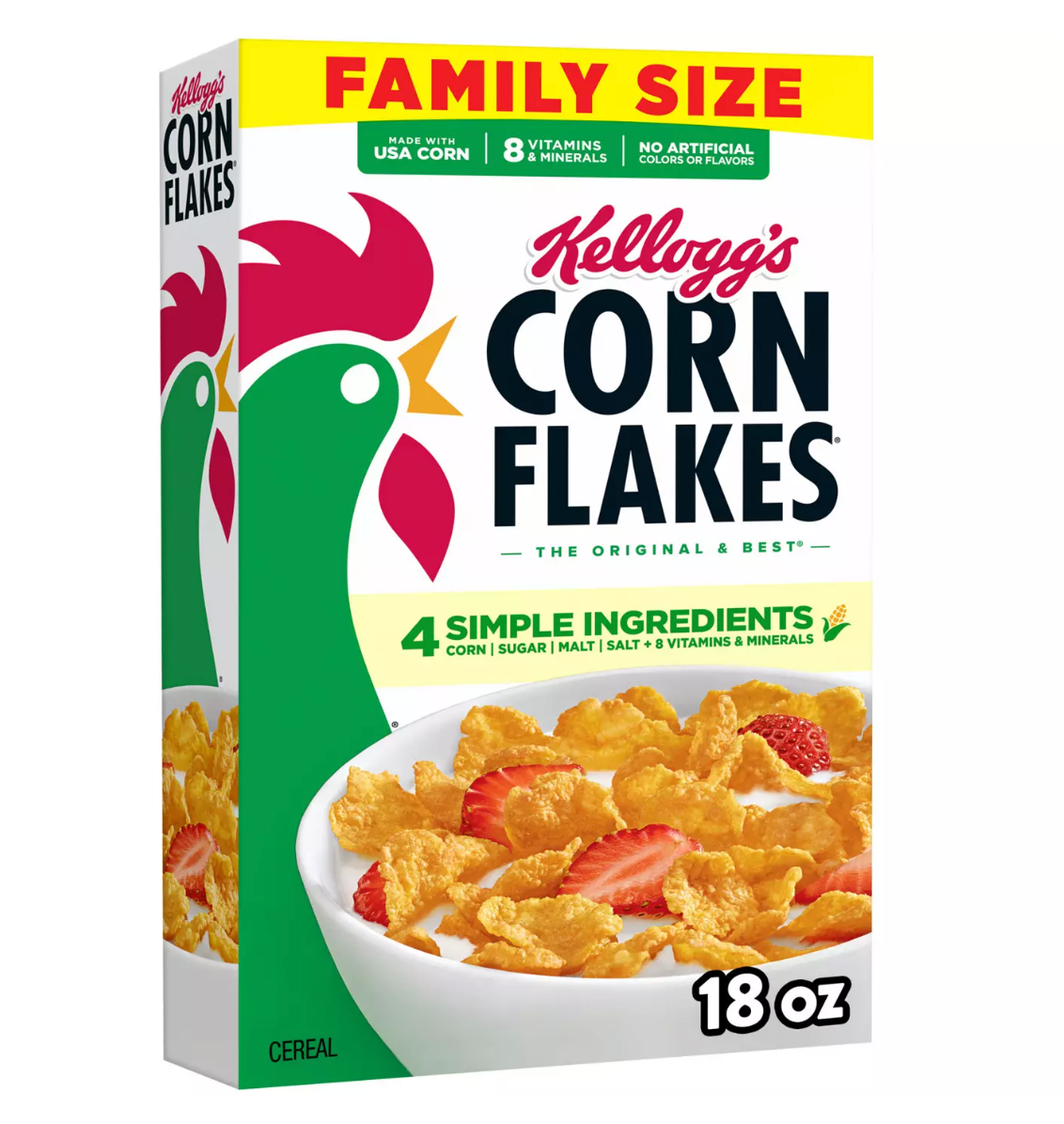 Kellogg's Corn Flakes Original Cereal 18 oz Secondary image