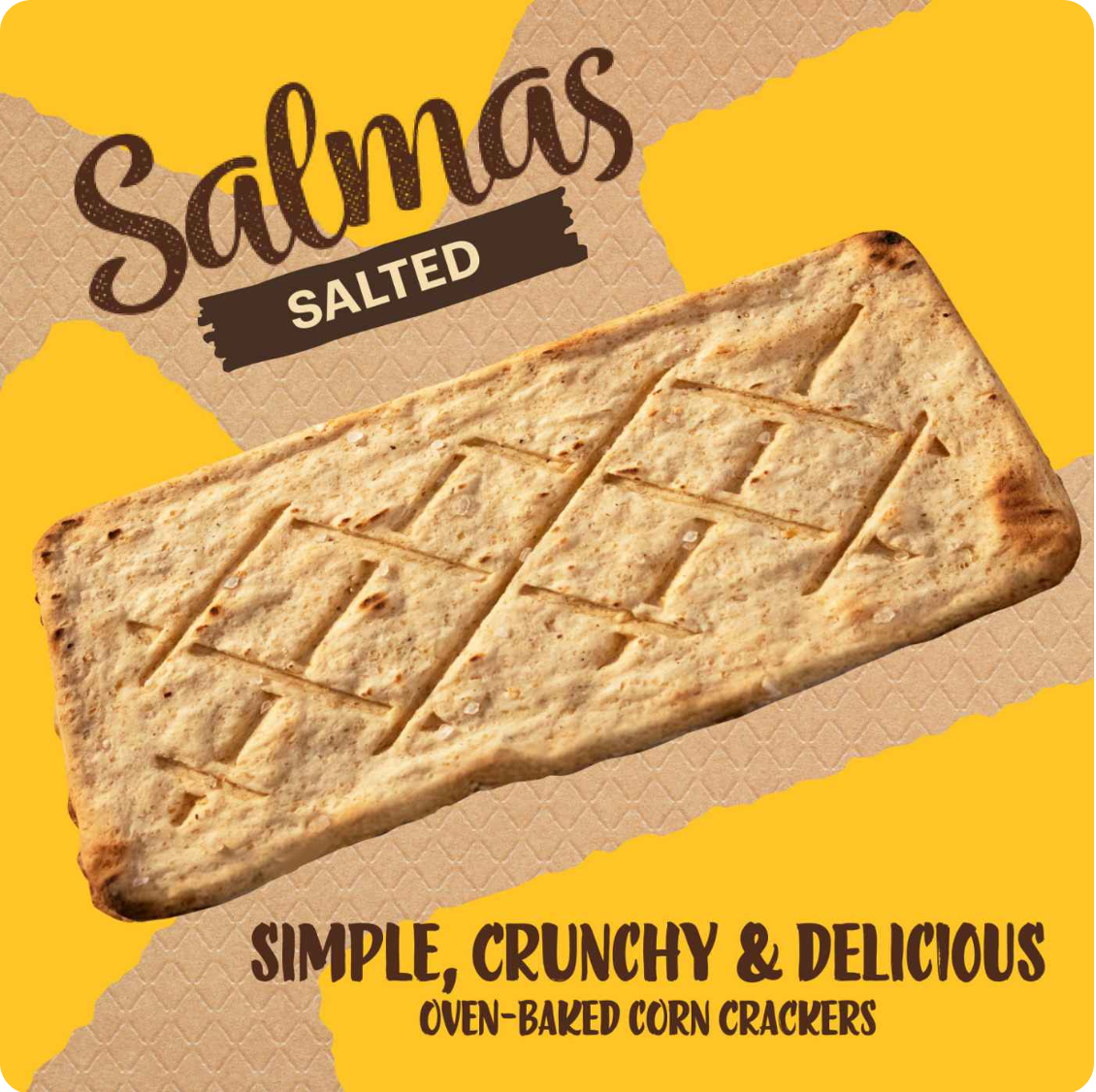 Sanissimo Salmas Salted Oven Baked Corn Crackers 5.08 oz