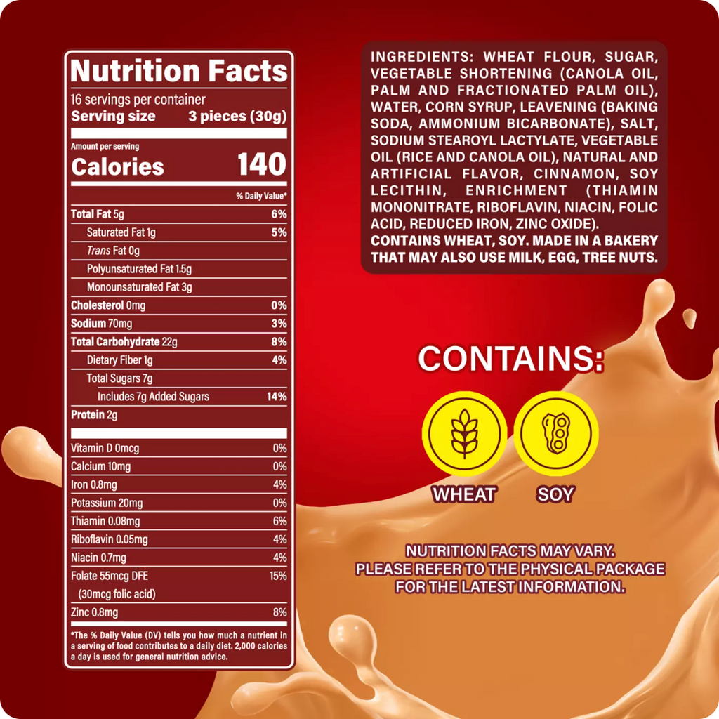 Marinela Cinnas Cinnamon Cookies Snack Packs 8 ct