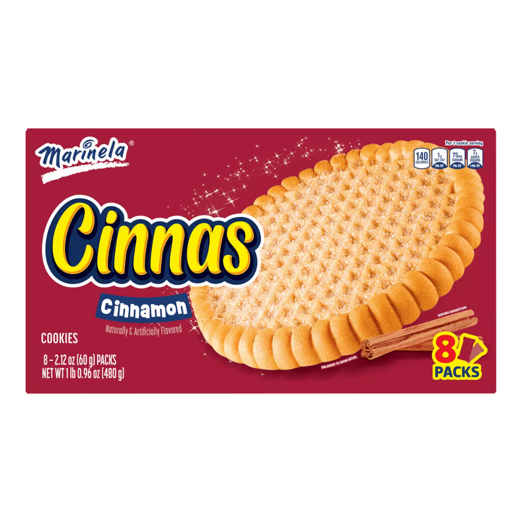 Marinela Cinnas Cinnamon Cookies Snack Packs 8 ct