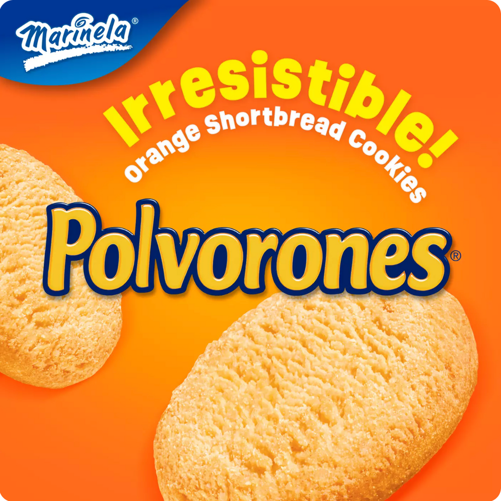 Marinela Polvorones Orange Shortbread Cookies 8 ct