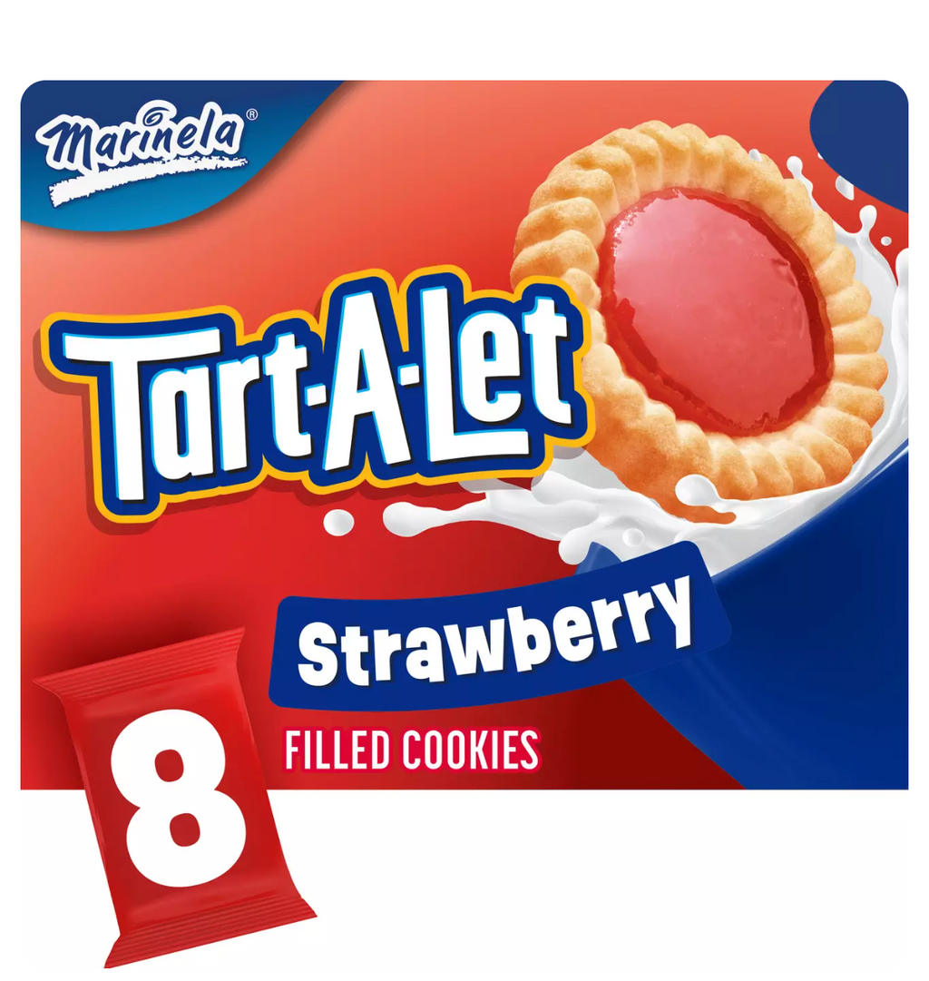 Marinela Tart-A-Let Strawberry-Filled Cookies 8 ct