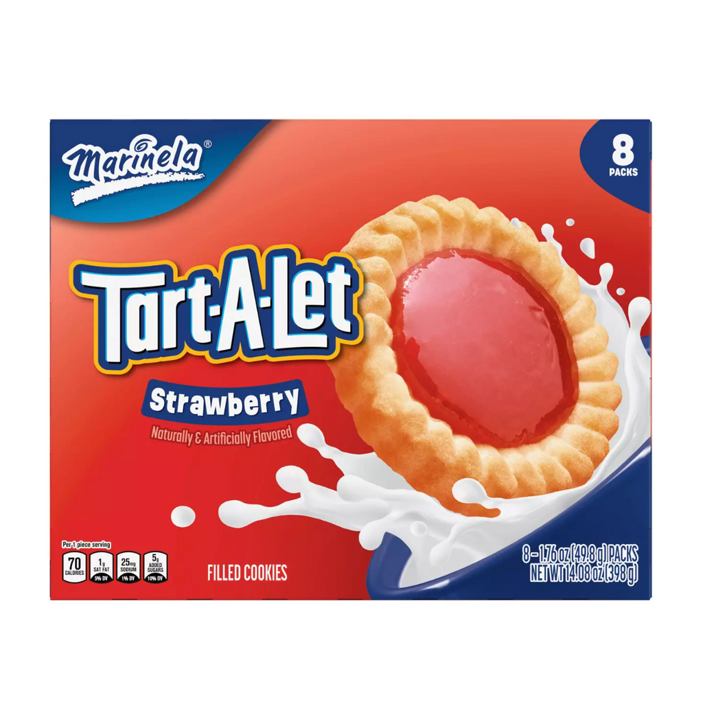 Marinela Tart-A-Let Strawberry-Filled Cookies 8 ct