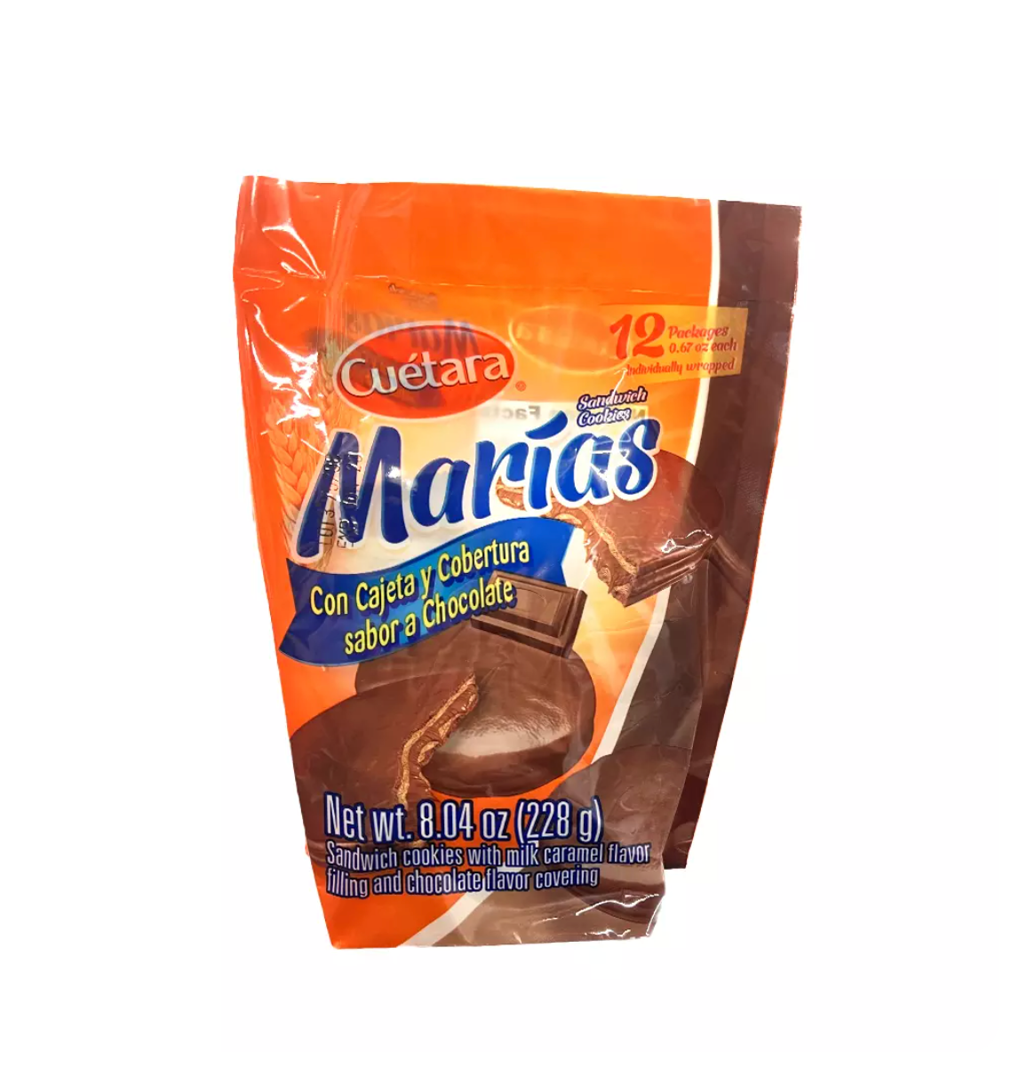 Cuetara Marias Cajeta Chocolate Coated Cookies 8 oz Main image